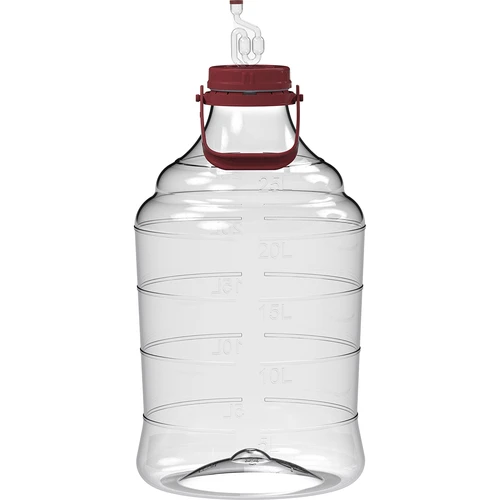 Demižons vīnam, viegls, neplīstošs, ar rokturi, 25 L
