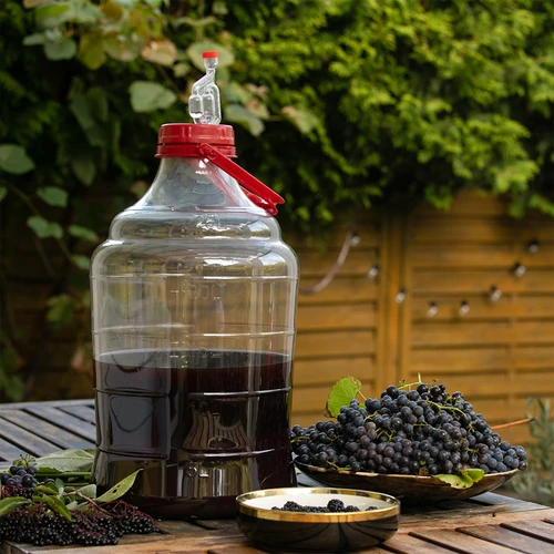 Demižons vīnam, viegls, neplīstošs, ar rokturi, 25 L - 7