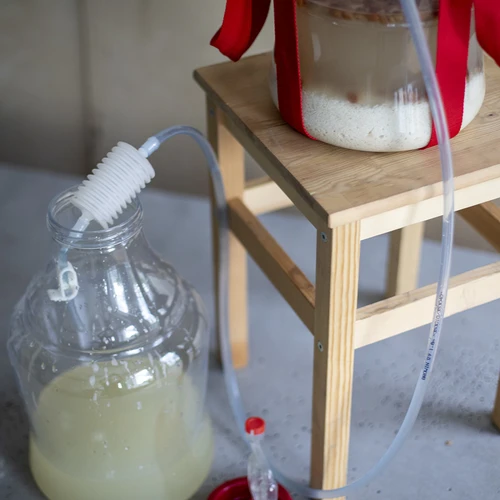 Demižons vīnam, viegls, nesaplīstošs, ar nesšanas siksnām, 10 l - 12