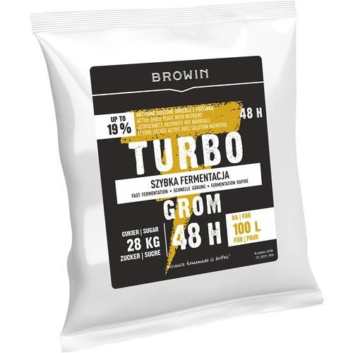Destilācijas raugs Turbo Grom 48h 100L - 3