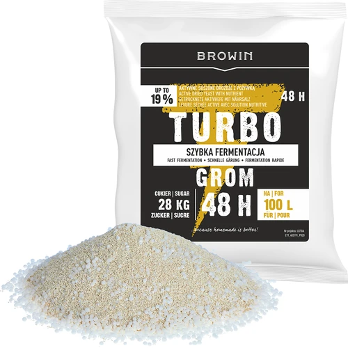 Destilācijas raugs Turbo Grom 48h 100L - 4