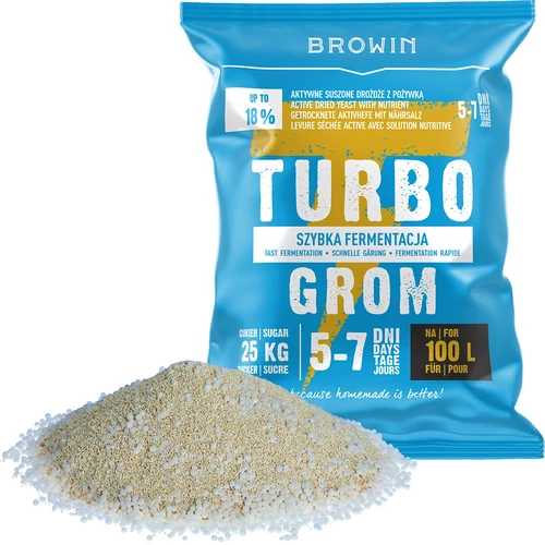 Destilācijas raugs Turbo Grom 5-7 dienas 100L - 3