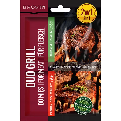 Duo Grill gaļai, 2 vienā garšvielu maisījums, 2 x 12 g