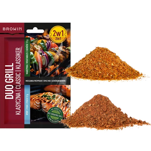 Duo Grill Klasiskā zivīm un dārzeņiem - 2 vienā garšvielu maisījums, 2 x 12 g - 3