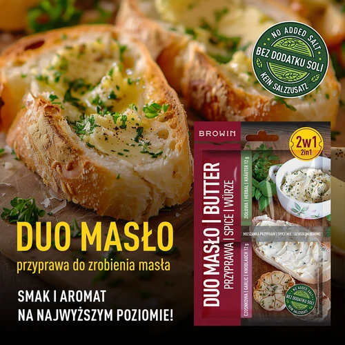Duo Masło - ķiploku un garšaugu garšviela 2 vienā, 2 x 12 g - 5