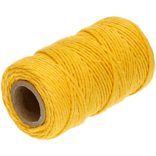 Dzeltena kokvilnas aukla 2 mm/55 m/100 g - 2