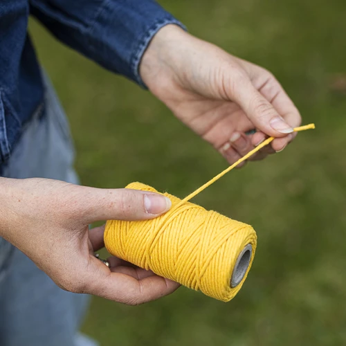 Dzeltena kokvilnas aukla 2 mm/55 m/100 g - 6