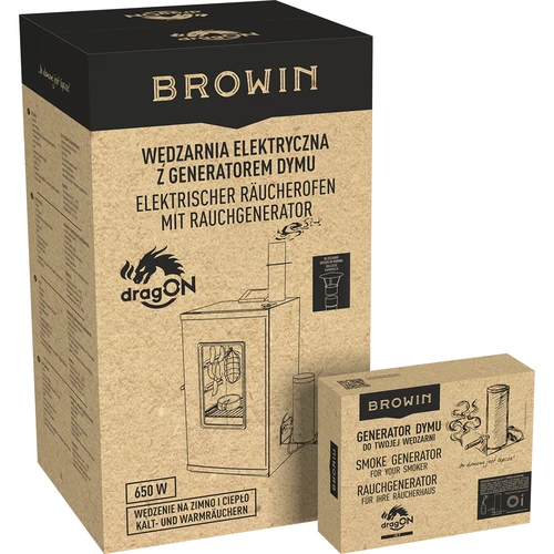 Elektriskā kūpinātava – dragON ar dūmu ģeneratoru, digitālā, 65 L - 35