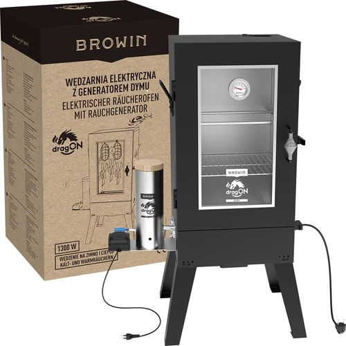 Elektriskā kūpinātava dragON E101 ar dūmu ģeneratoru, 70 L - 11