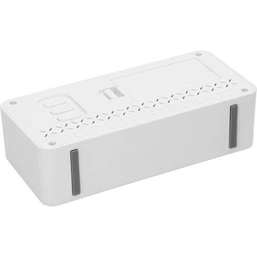 Elektroniskā laikapstākļu stacija Soens – balta, ar pulksteni un kalendāru - 4