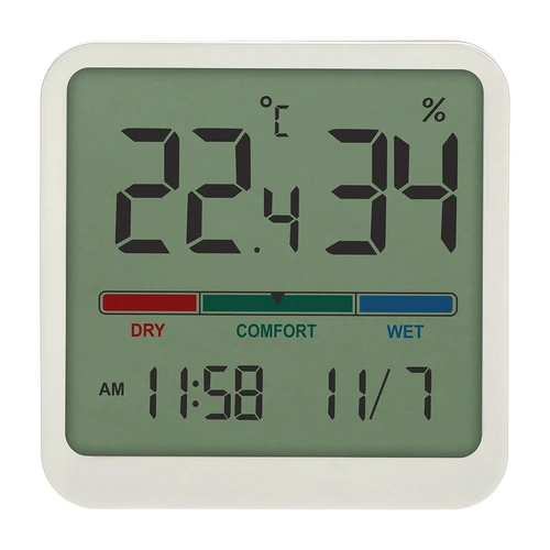 Elektroniskais istabas termometrs, balts - 2