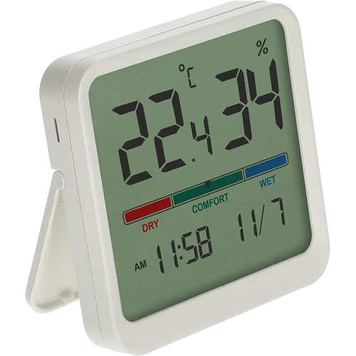 Elektroniskais istabas termometrs, balts - 3