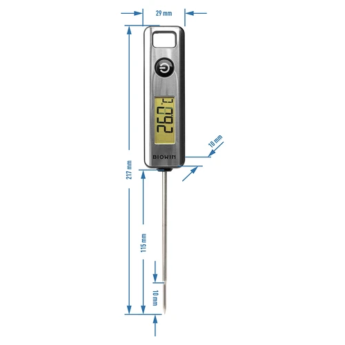 Elektroniskais virtuves termometrs, LCD (-50°C līdz +200°C) - 4