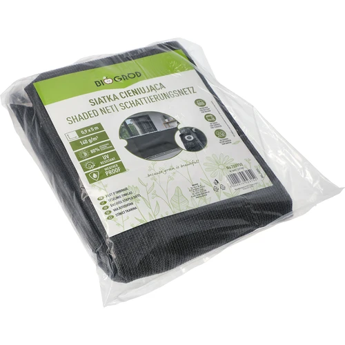 Ēnošanas tīkls (80%, 140 g/m2) 0,9x5 m, grafīta krāsas - 2