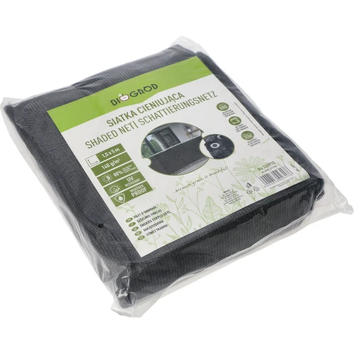 Ēnošanas tīkls (80%, 140 g/m2) 1,5 x 5 m, grafīta krāsas - 2