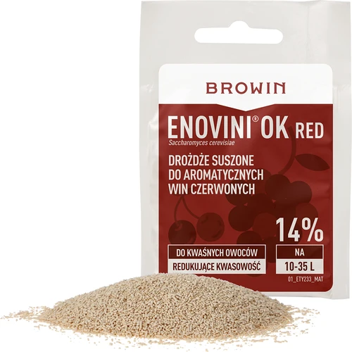 Enovini® OK RED - skābumu samazinošs vīna raugs 7 g - 3