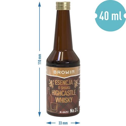 Highcastle Whisky garšas esence uz 2 L - 40 ml - 7
