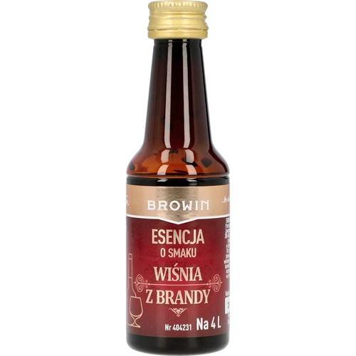 Esence ar ķiršu un brendija garšu, 40 ml - uz 4 L