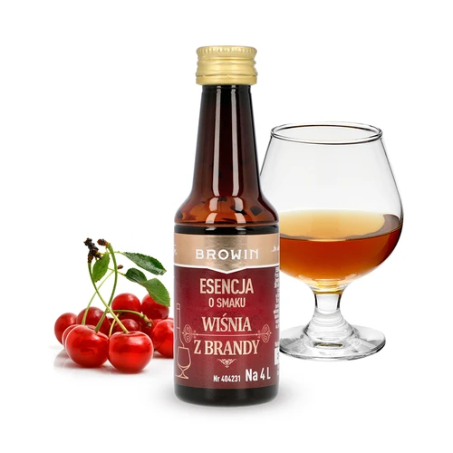 Esence ar ķiršu un brendija garšu, 40 ml - uz 4 L - 3