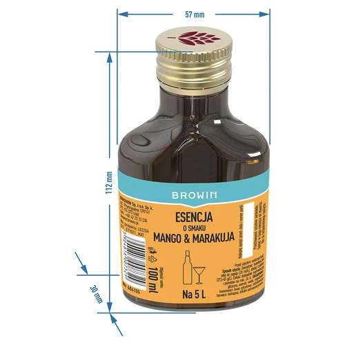 Esence ar mango un marakujas garšu uz 5 L, 100 ml - 6
