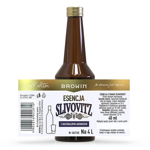 Esence ar plūmju brendija garšu, uz 4 L, 40 ml - 4