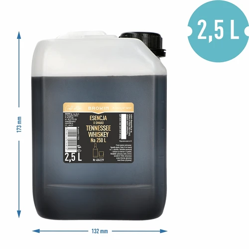 Tenesī viskija garšas esence 2,5 L, pietiks līdz 250 L gatava dzēriena - 3