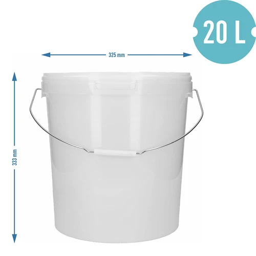 Fermentācijas trauks  20 L ar vāku - 4