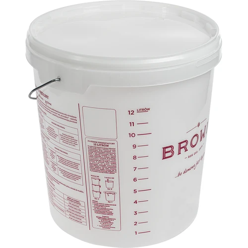 Fermentācijas trauks - apdruka, vāks, 15 L - 2