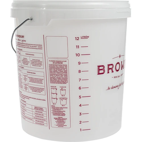 Fermentācijas trauks - apdruka, vāks, 15 L - 4