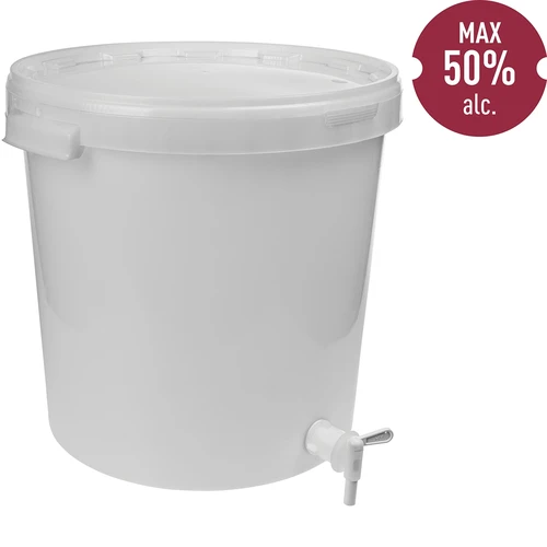 Fermentācijas tvertne 30 l ar vāku un krānu - 2