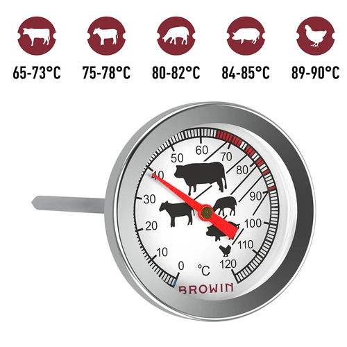 Gaļas cepšanas termometrs (0°C līdz +120°C) 12,5 cm - 9