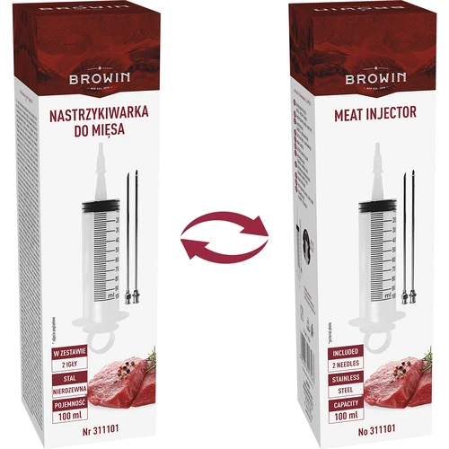 Gaļas injektors 100 ml + 2 adatas - 11