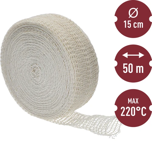 Gaļas izstrādājumu tīkls, izmēri 15 cm x 50 m, ar termisko izturību līdz 220 °C - 3