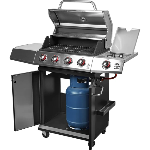 Gāzes grils dragON BBQ101, 11,7 kW, melns/sudraba - 2