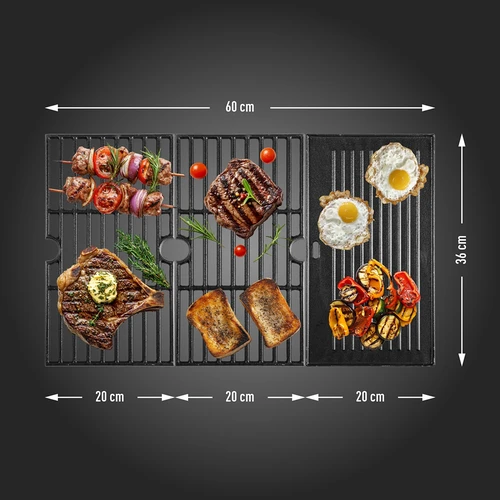 Gāzes grils dragON BBQ101, 11,7 kW, melns/sudraba - 9