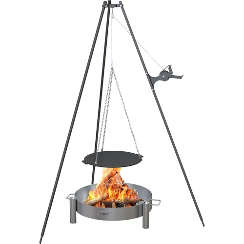 Grila panna, čuguna, fi 44 cm - 12