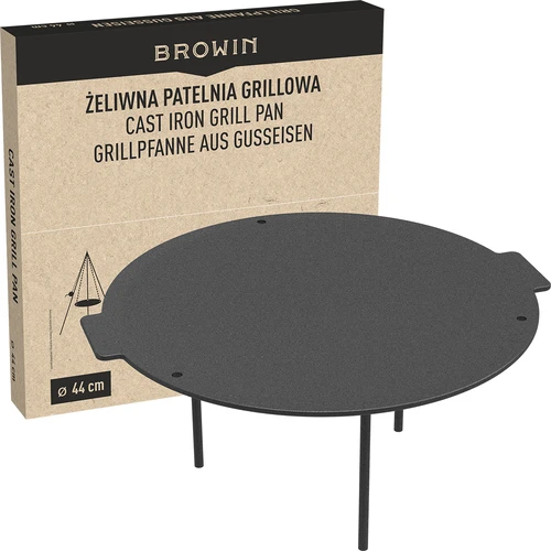 Grila panna, čuguna, fi 44 cm - 10