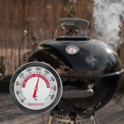 Grila un BBQ termometrs, no 50 līdz +500 °C, bimetāla, 5,3 cm - 6