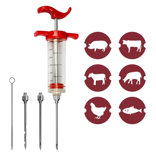 Injekcijas šļirce 30ml + 3 adatas + tīrītājs - 8