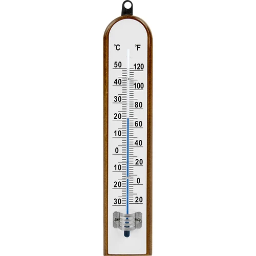 Istabas termometrs ar baltu skalu (-30°C līdz +50°C) 20 cm
