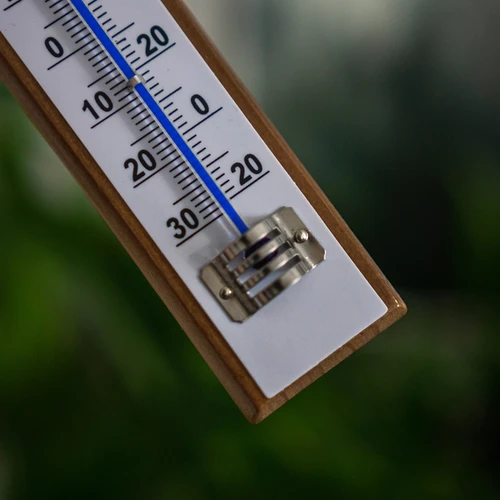 Istabas termometrs ar baltu skalu (-30°C līdz +50°C) 20 cm - 4