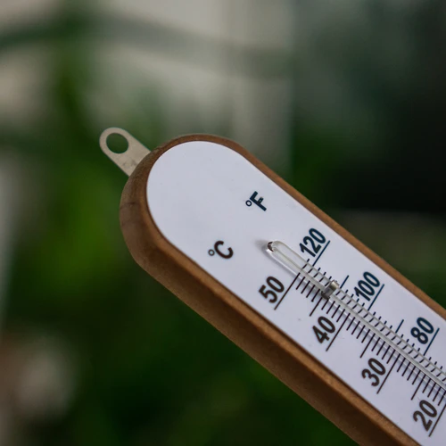 Istabas termometrs ar baltu skalu (-30°C līdz +50°C) 20 cm - 5