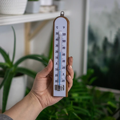 Istabas termometrs ar baltu skalu (-30°C līdz +50°C) 20 cm - 3
