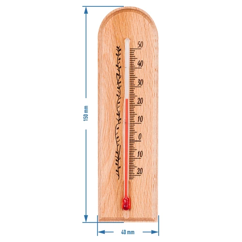Istabas termometrs ar rakstu (-20°C līdz +50°C) 15cm - 3