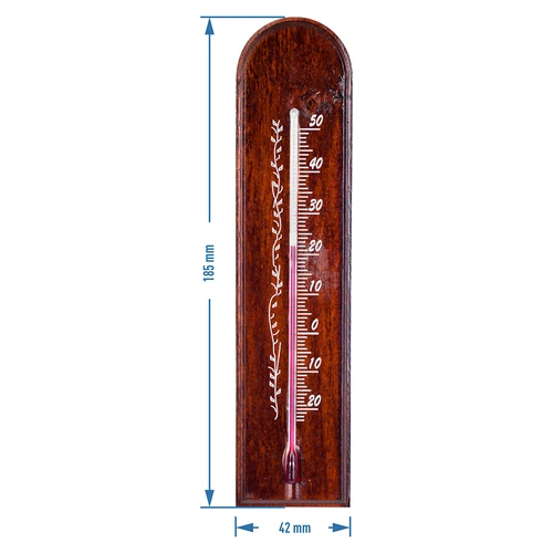 Istabas termometrs ar rakstu (-20°C līdz +50°C) 18 cm asorti - 3