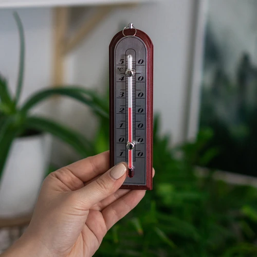 Istabas termometrs ar sudrabkrāsas skalu (-10°C līdz +50°C) 16cm asorti - 4