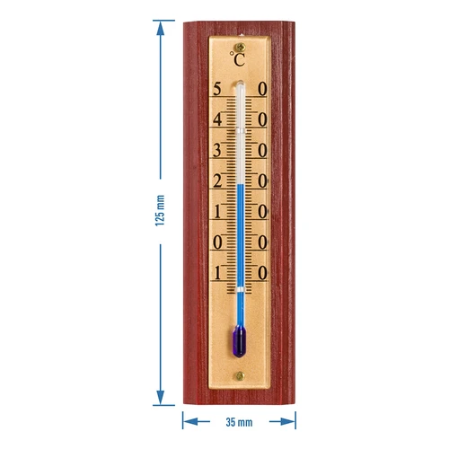 Istabas termometrs ar zelta krāsas skalu (-10°C līdz +50°C) 12 cm - 4