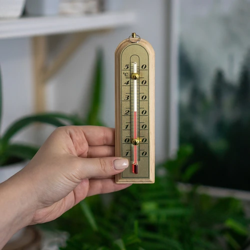 Istabas termometrs ar zelta krāsas skalu (-10°C līdz +50°C) 16 cm - 3