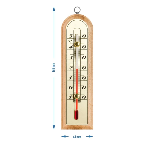 Istabas termometrs ar zelta krāsas skalu (-10°C līdz +50°C) 16 cm - 2