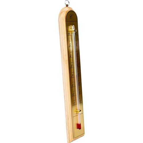 Istabas termometrs ar zeltkrāsas skalu (-10°C līdz +60°C) 28cm mikss - 3